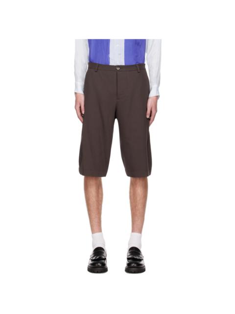 EDWARD CUMING Brown Curvy Shorts