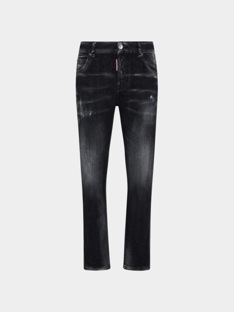 BLACK CLEAN WASH COOL GIRL JEANS