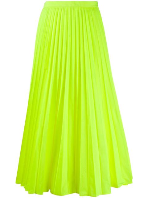 Valentino high-waisted pleated midi skirt