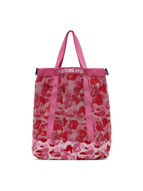 A BATHING APE® Pink ABC Camo Tote