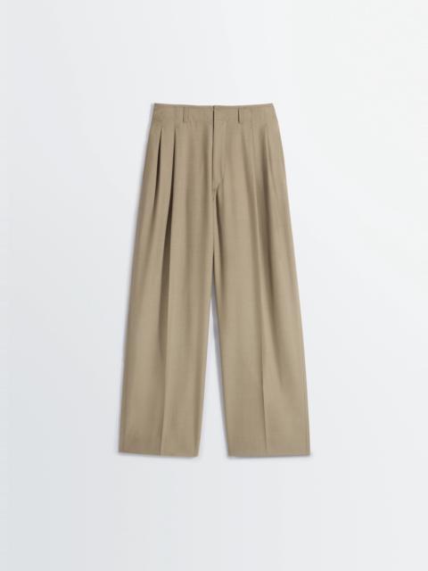 Lemaire PLEATED TAILORED PANTS IN TROPICAL POLYWOOL