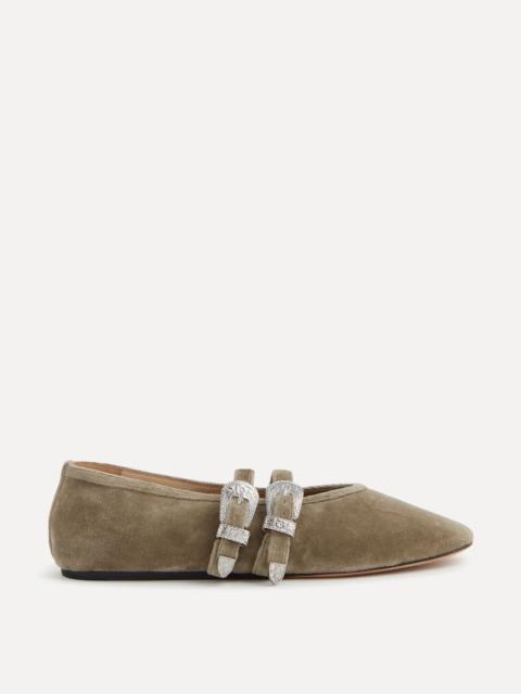 LE MONDE BÉRYL Ballet Claudia Slipper / Ash Velvet