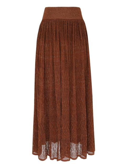 AWAKEN METALLIC LACE SKIRT