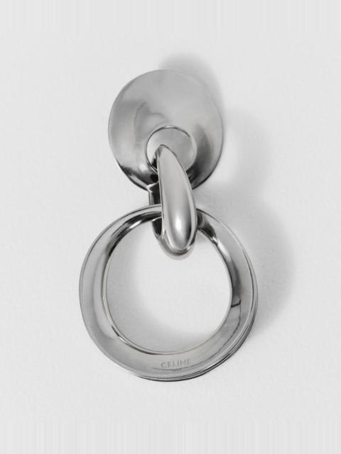CELINE CELINE DEFILÉ FLAT EARRINGS IN STERLING SILVER
