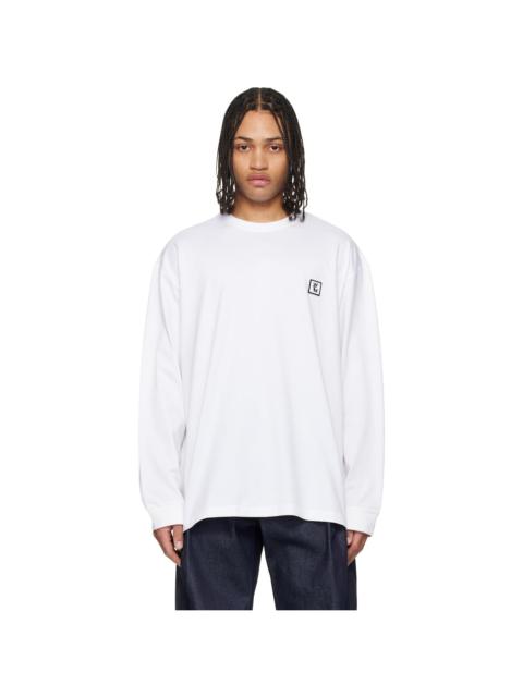 Wooyoungmi White Long Sleeve Logo T-shirt