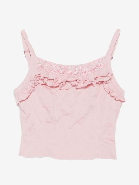 SHUSHU/TONG ruffled lace-trim top