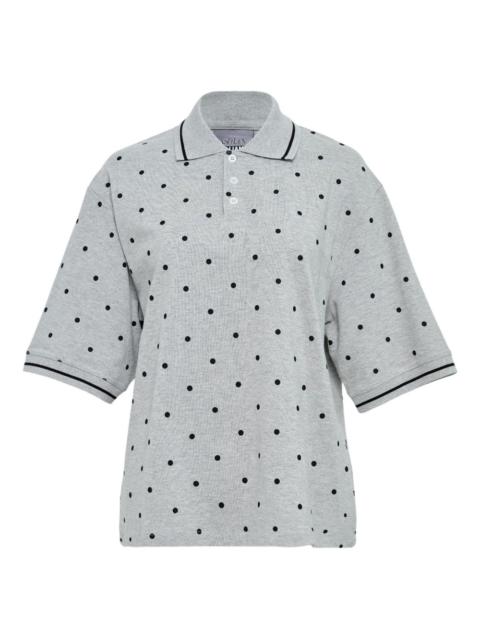 ASHLEY WILLIAMS polka-dot polo shirt