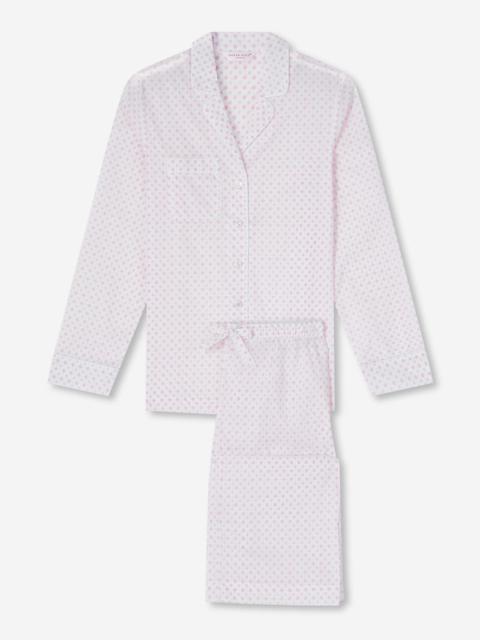 Derek Rose Women's Pyjamas Nelson 92 Cotton Batiste Pink