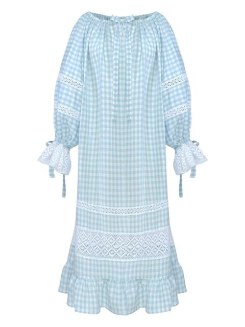 SLEEPER checked midi dress