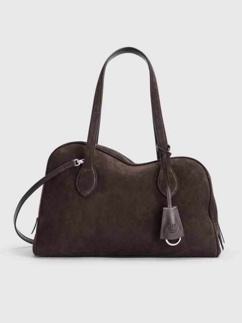 ATP ATELIER Noale Walnut Suede Top handle bag