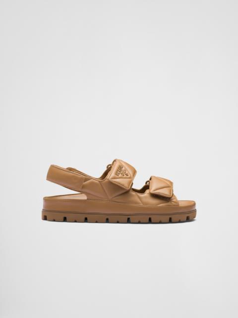 Prada Padded nappa leather sandals