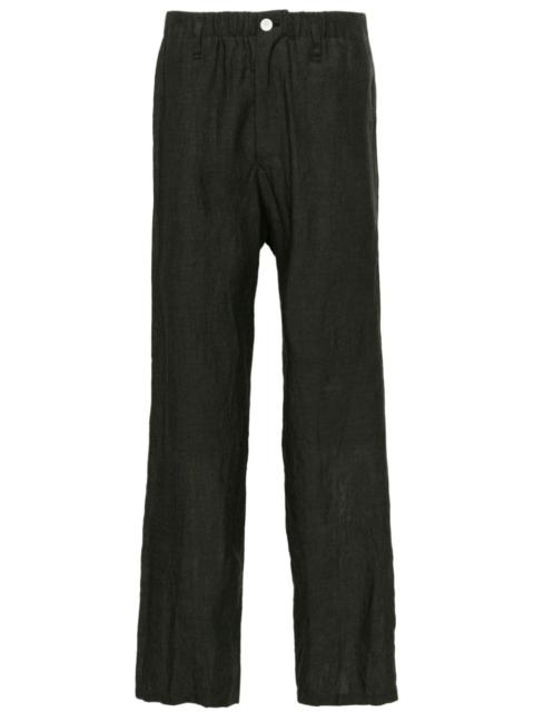 Yohji Yamamoto seam-detail tapered trousers