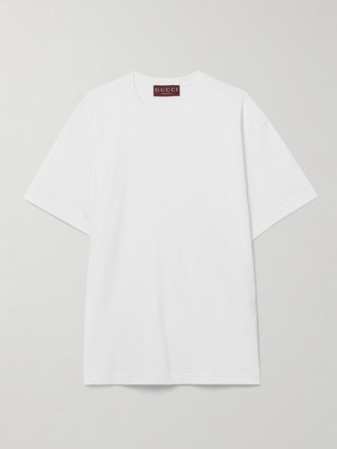 GUCCI Oversized Cotton-jersey T-shirt