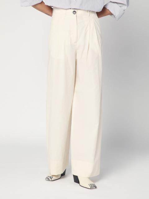 MKDT STUDIO Wide écru trousers in cotton