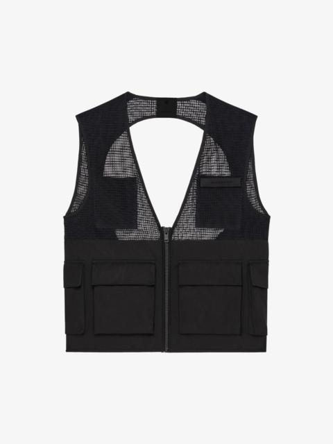 Givenchy SLEEVELESS CARGO JACKET IN COTTON