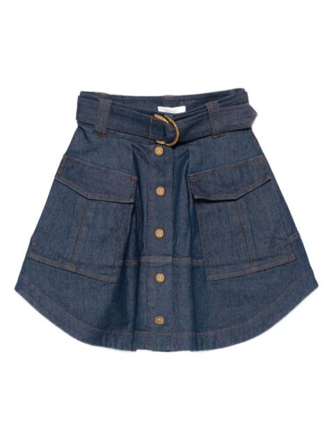 Zimmermann button-fastening cargo skirt