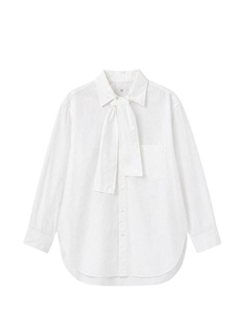 Y's bow-detail long-sleeve shirt