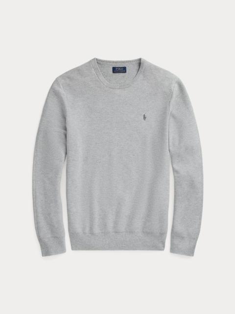 Polo Ralph Lauren Mesh-Knit Cotton Crewneck Sweater