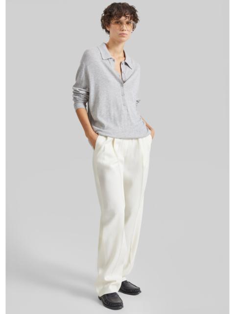 Loulou de Saison Loulou de Saison Dan Elastic Waistband Trousers - White