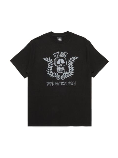 Stussy Skull Wreath Tee 'Black'