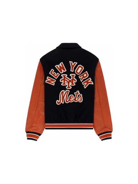 AIMÉ LEON DORE Aime Leon Dore x New York Mets Varsity Jacket Navy/Orange