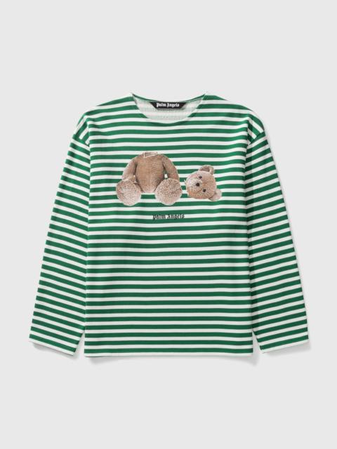 Palm Angels BEAR STRIPES BRETON LONG SLEEVE T-SHIRT