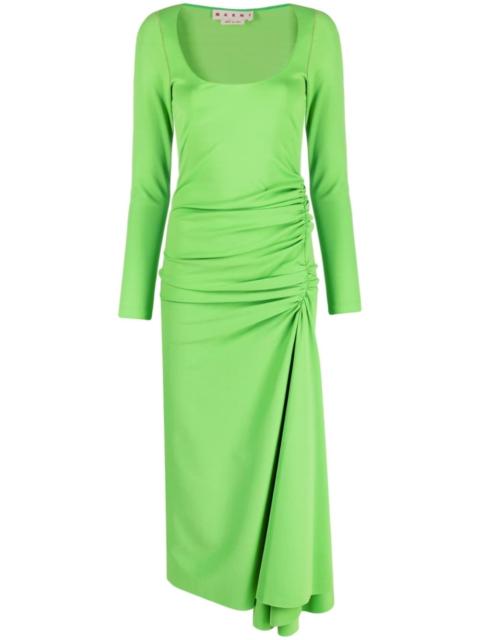 Marni gathered-waist dress