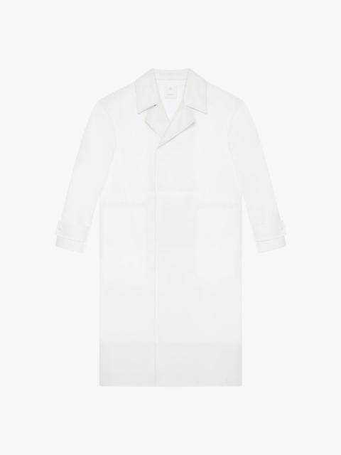 Givenchy TRENCH COAT IN COTTON WITH COLLAR IN 4G LEATHER