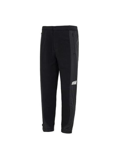 Jordan Air Jordan Patchwork Knitted Sweatpants 'Black' DV7595-010