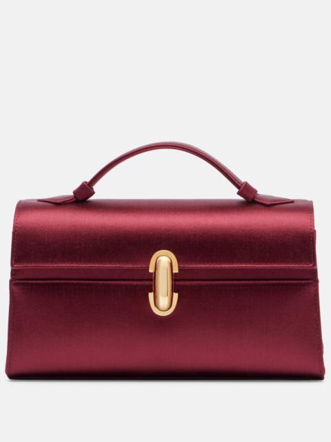 SAVETTE Symmetry satin clutch