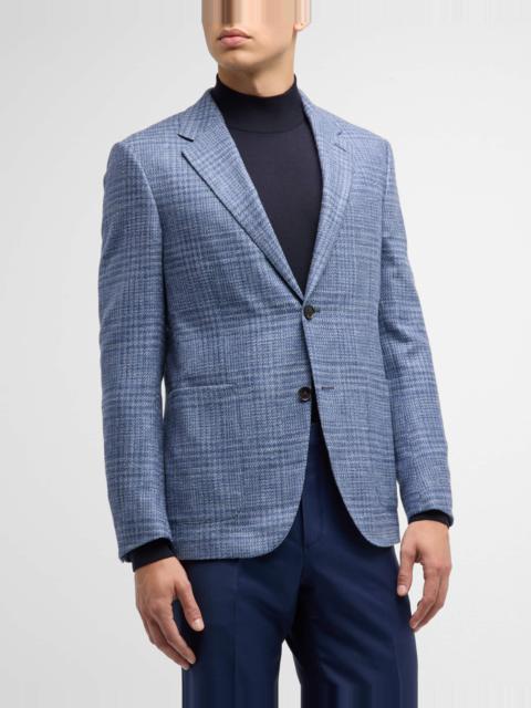 Men's Macro Plaid Sport Coat