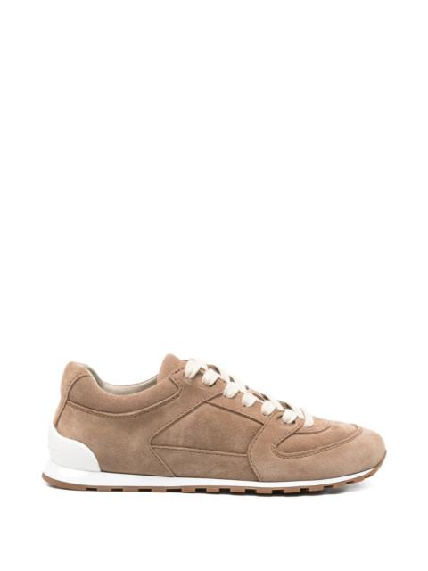 Brunello Cucinelli suede panelled trainers