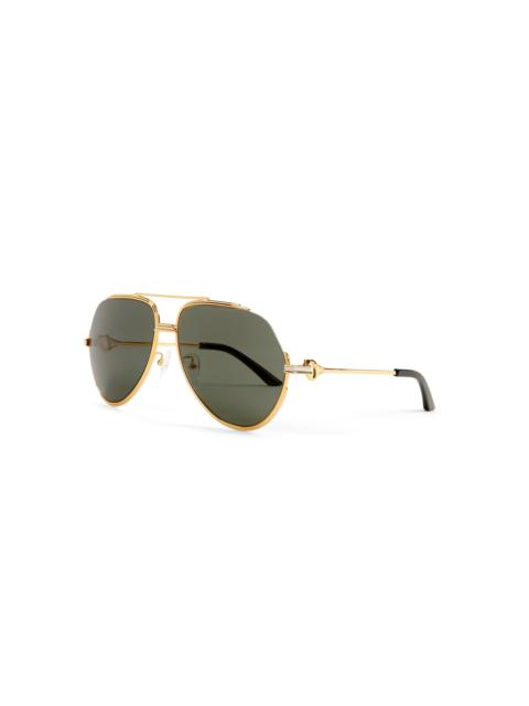 CASABLANCA Green & Gold The Albán Sunglasses