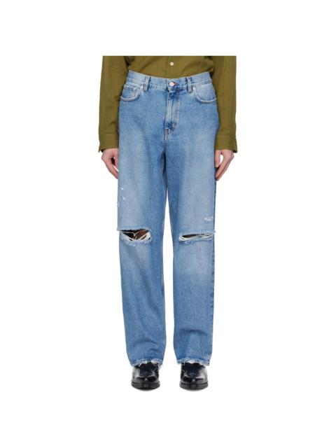 Séfr Blue Wide Cut Jeans