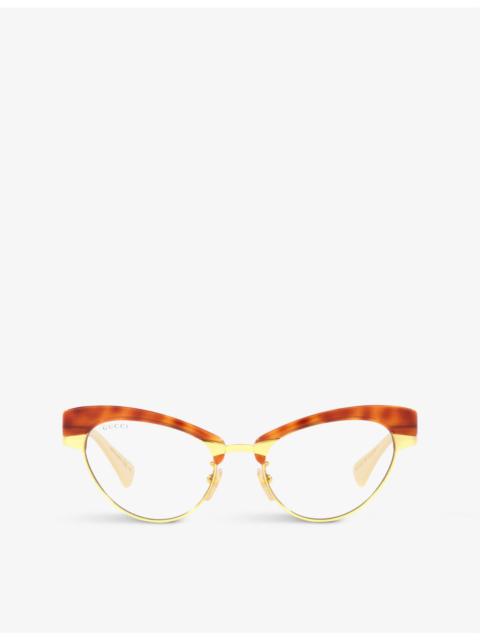 GUCCI GG1131S metal cat eye-frame sunglasses