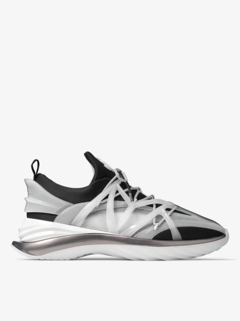 Cosmos/M
Black and White Neoprene Low-Top Trainers