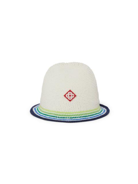 CASABLANCA Stripe Crochet Hat