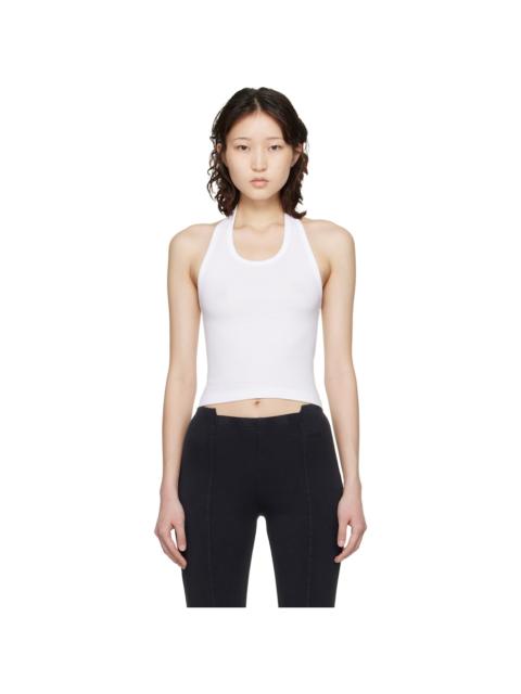 White Halter Top