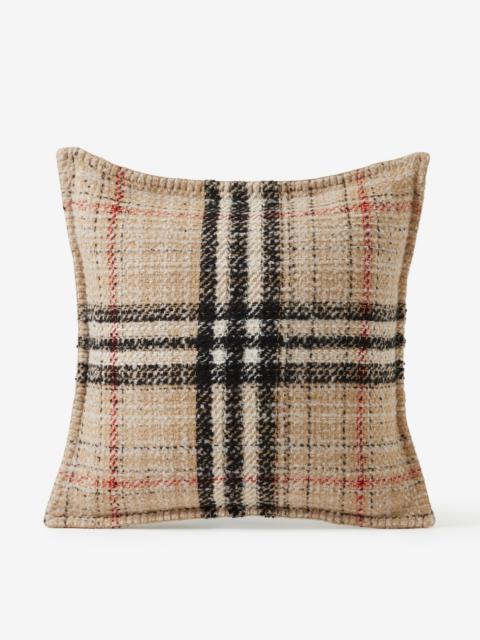 Burberry Check Cashmere Blend Tweed Cushion Cover