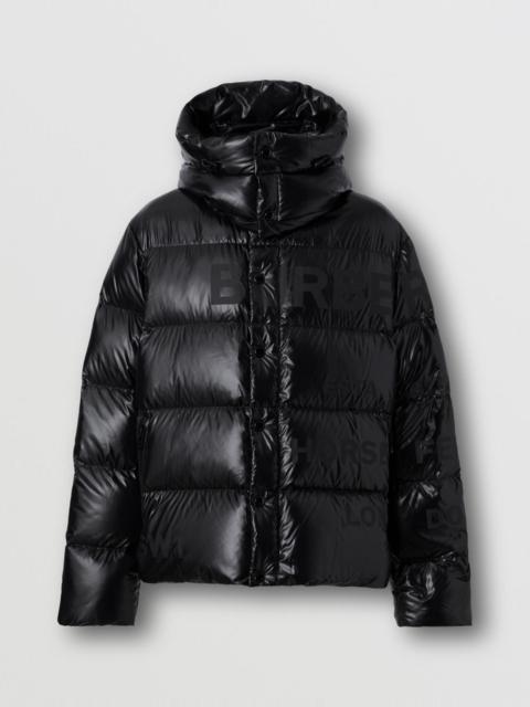 Burberry Detachable Hood Horseferry Print Puffer Jacket
