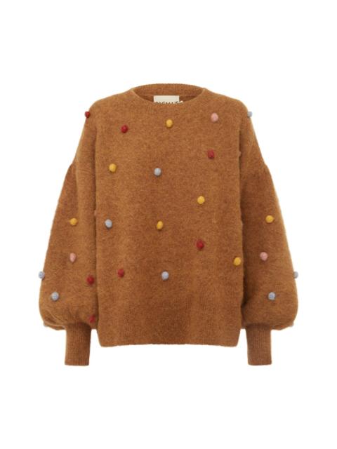 ALÉMAIS Elia Tobacco Balloon Sweater