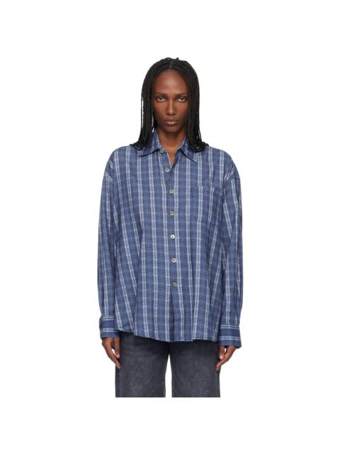 Our Legacy Navy Borrowed Shirt