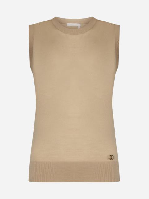 CHLOÉ + Atelier Jolie textured-silk vest