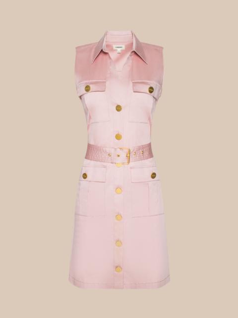 L'AGENCE Noam Poplin Shirt Dress