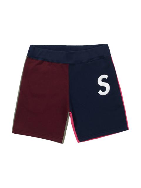 Supreme Supreme S Logo Colorblocked Sweatshort Navy