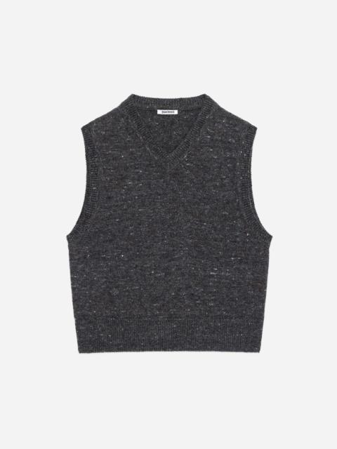 3sixteen Sweater Vest - Pewter Tweed
