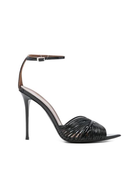 Giuseppe Zanotti 105mm Intriigo Shell leather sandals