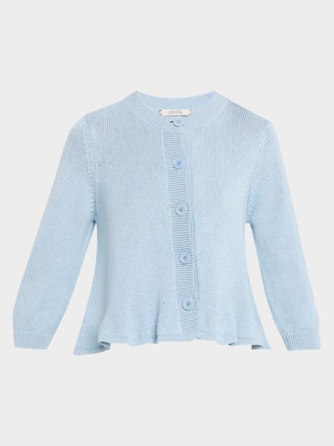 DOROTHEE SCHUMACHER Cotton Candy Cropped Cotton Cardigan