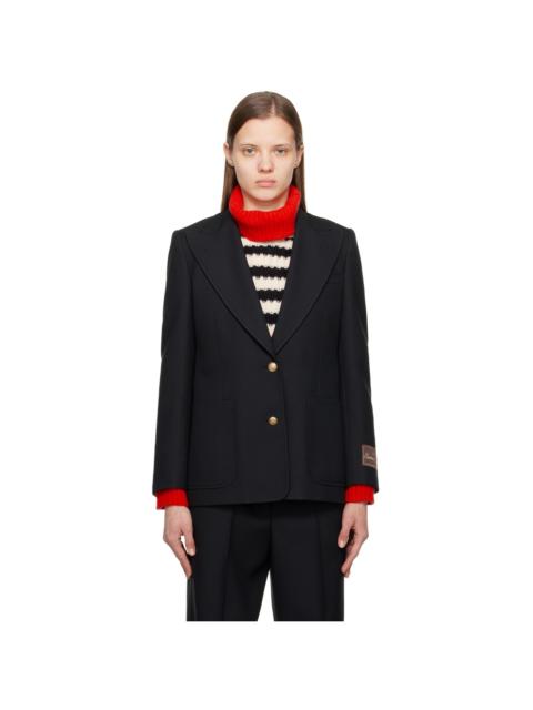 GUCCI Black Fluid Blazer