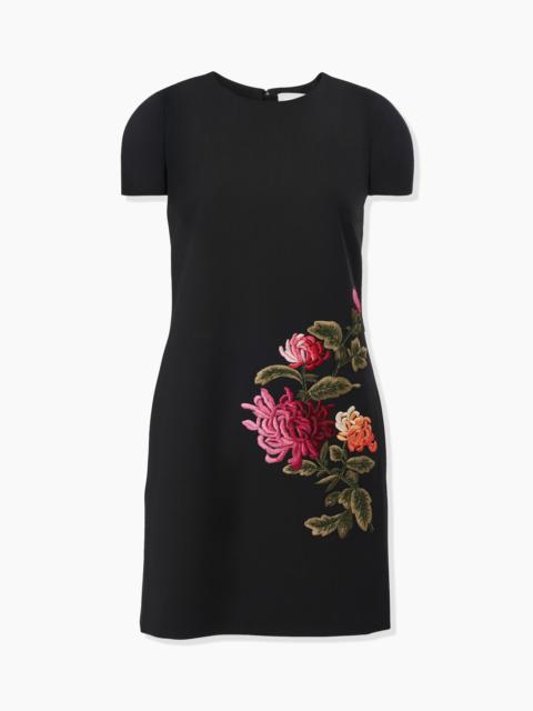 CAROLINA HERRERA Chrysanthemum-Embroidered Shift Dress